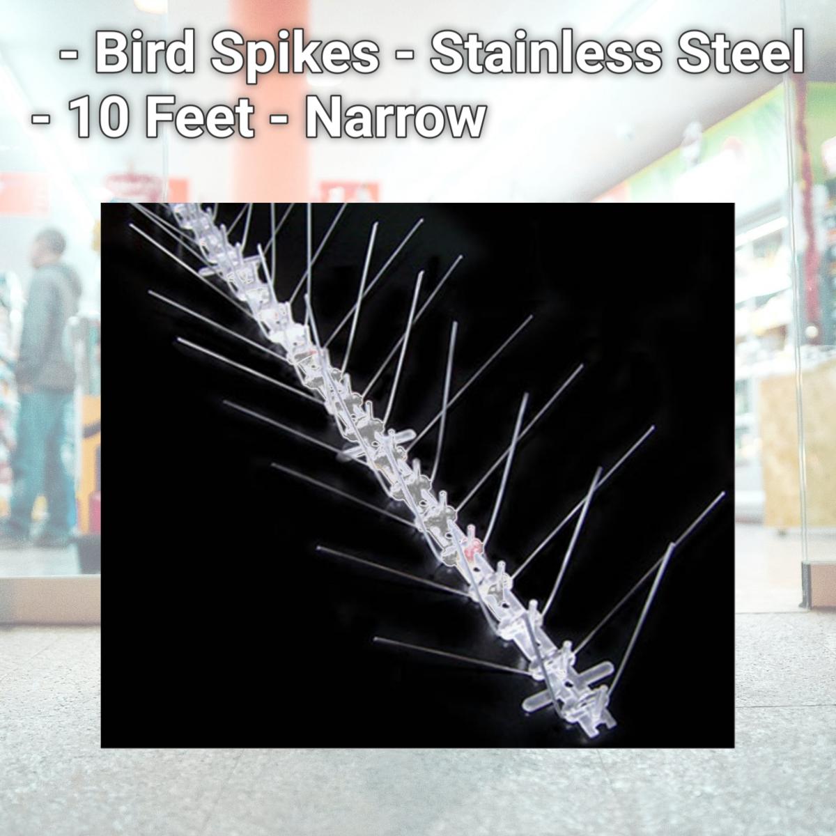 Picture of Bird-X SLS10 - Bird Spikes - Stainless Steel - 10 Feet - Narrow