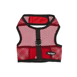Picture of Bark Appeal SRNWNG-L Wrap N Go Netted Cloth Hook & Eye Harness&#44; Red - Large