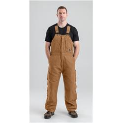 Picture of Berne B377BDT400 Highland Washed Insulated Bib Overall&#44; Brown Duck - Medium