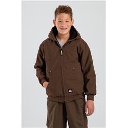 Toddler Softstone Hooded Jacket, Tricot, Bark - 4T