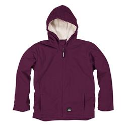 Picture of Berne BHJ41TPLMR290 Toddler Softstone Hooded Coat&#44; Sherpa&#44; Plum - 3T