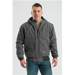 HJ61TNMR400 Mens Modern Hooded Jacket, Titanium - Medium