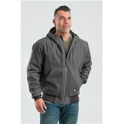 HJ61TNMR480 Men Modern Hooded Jacket, Titanium - Extra Large