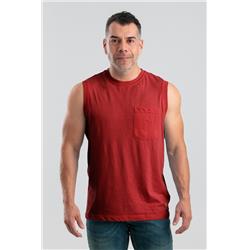 BSM35DRR400 Men Lightweight Performance Sleeveless T-Shirt, Deep Red - Medium