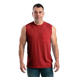 BSM35DRR560 Lightweight Performance Sleeveless T-Shirt, Deep Red - 3XL