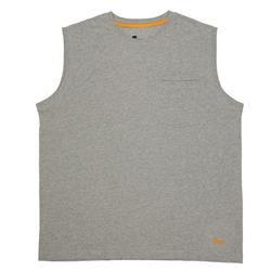 BSM35GYR400 Men Lightweight Performance Sleeveless T-Shirt, Grey - Medium