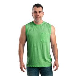 BSM35LMR600 Lightweight Performance Sleeveless T-Shirt, Lime - 4XL