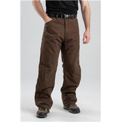 Picture of Berne P966BB30460 10 oz 46 x 30 in. Waist & Inseam Heavy-Duty Cotton Duck Bulldozer Washed Duck Outer Pant&#44; Bark