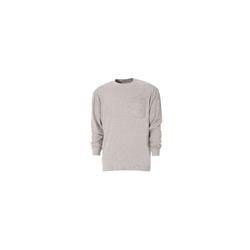 Heavyweight Long Sleeve Pocket T-Shirt, 88% cotton 12% polyester jersey, Grey, 4XLT
