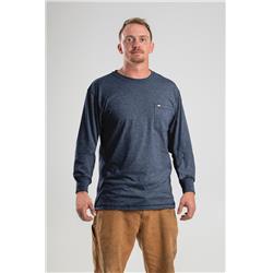 BSM42SBLR600 Men WorkVent Performance Short Sleeve T-Shirt, Space Blue - 4XL