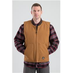 V812BDR640 Men Workmans Duck Vest, Brown Duck - 5XL