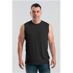 BSM35BKR400 Men Lightweight Performance Sleeveless Regular T-Shirt, Black - Medium
