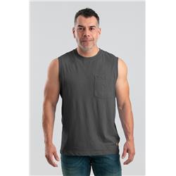 BSM35SLAR440 Men Lightweight Performance Sleeveless Regular T-Shirt, Slate - Large