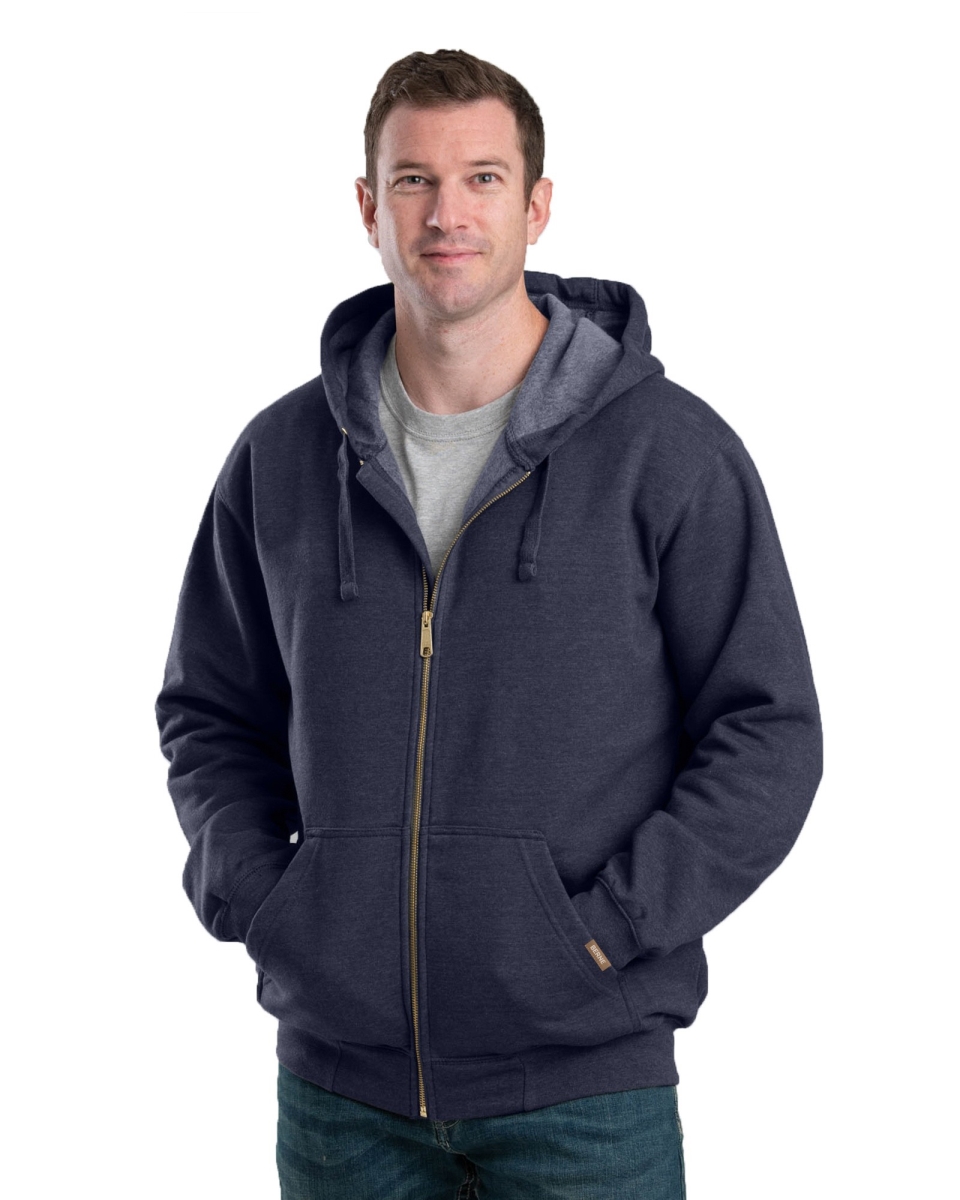 SZ413NVR440 Heritage Full-Zip Hooded Sweatshirt, Navy - Large