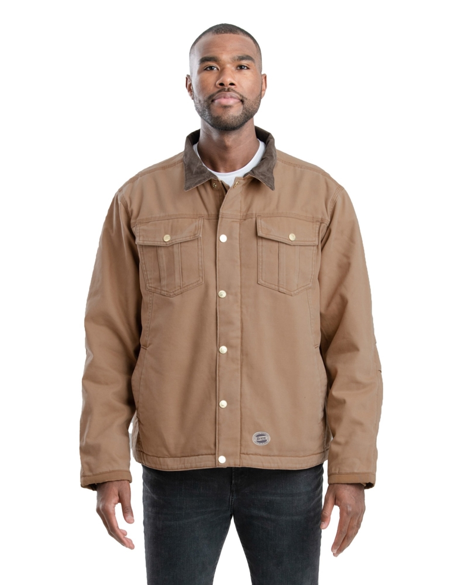J58DWT520 Vintage Washed Sherpa-Lined Work Jacket, Driftwood - 2XL