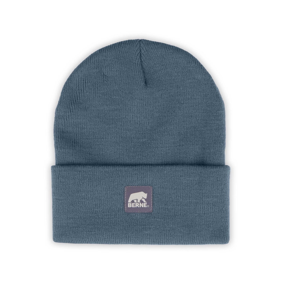 H150SLBR400 Heritage Knit Cuff Beanie, Steel Blue - One Size