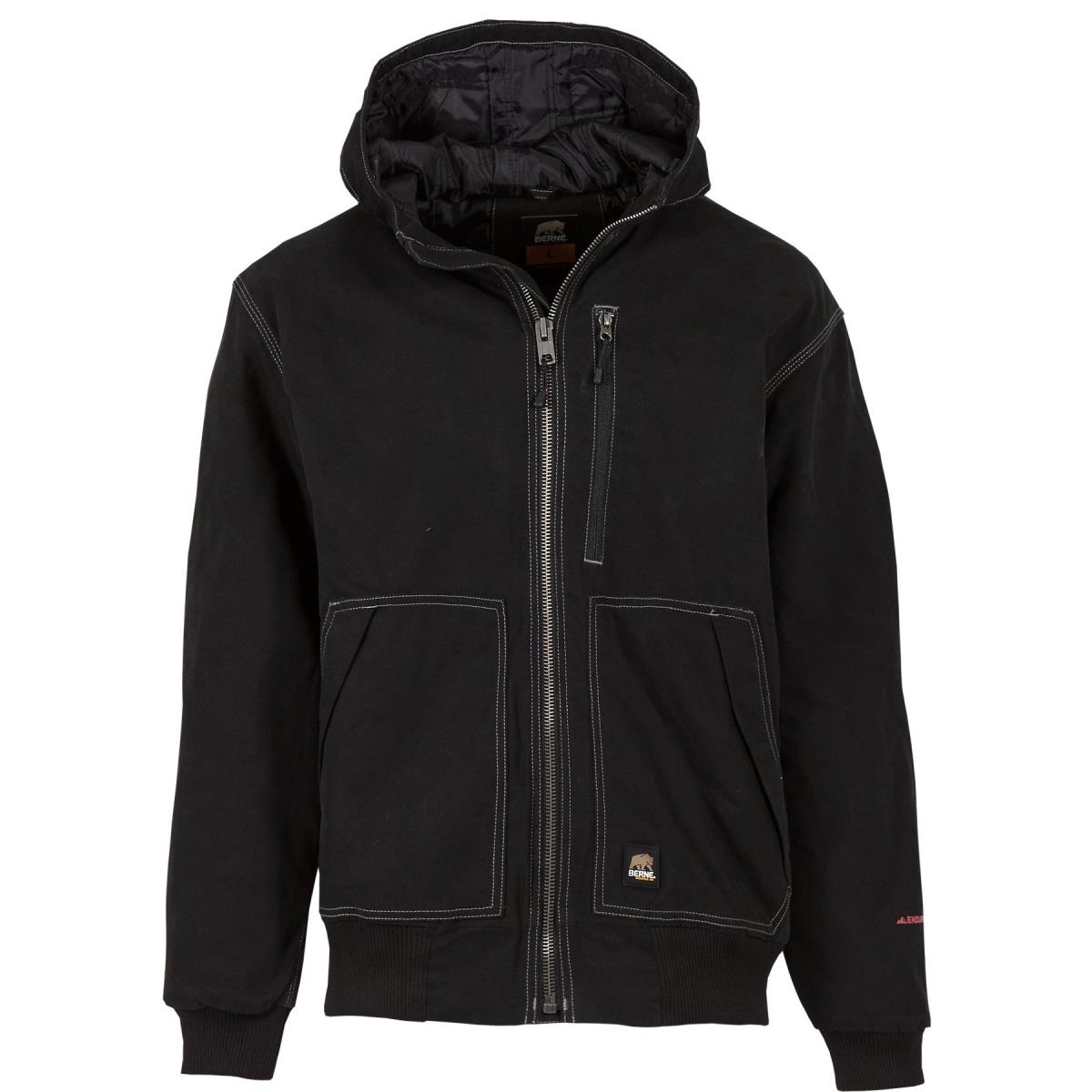 Modern Hooded Jacket, Black - Medium