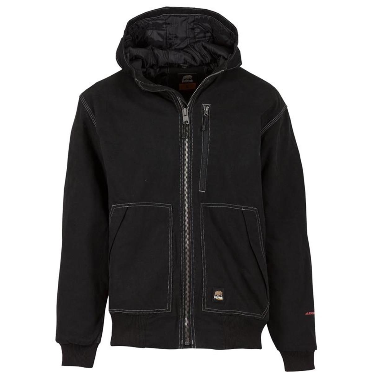 Modern Hooded Jacket, Black - Large
