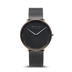 Picture of Bering 15738-162 Male Max Rene Polished Rose Gold Mesh Watch