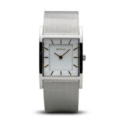Picture of Bering 10426-010-S 26 mm Female Classic Polished Silver Mesh Watch with White Dial