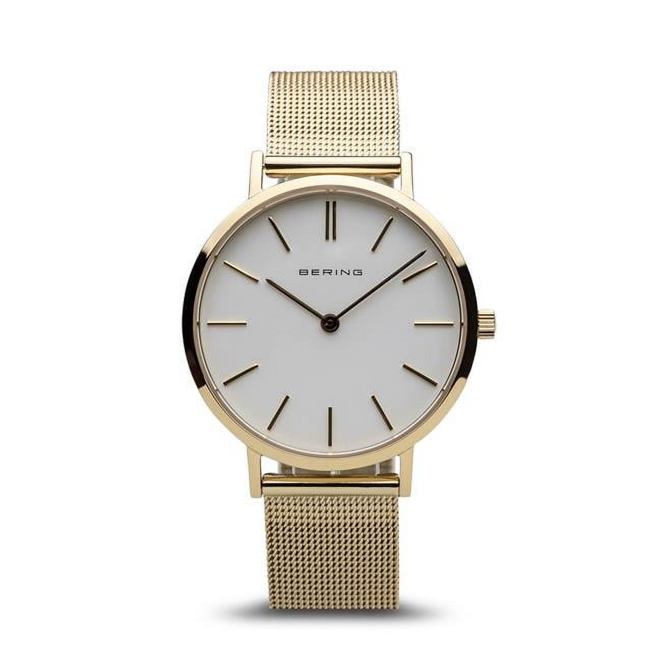 Picture of Bering 14134-331 Female Classic Polished Gold Mesh Watch