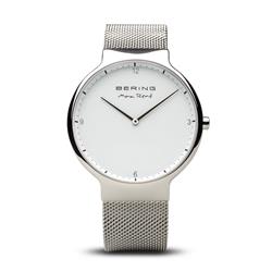 Picture of Bering 15540-004 Male Max Rene Polished Silver Mesh Watch