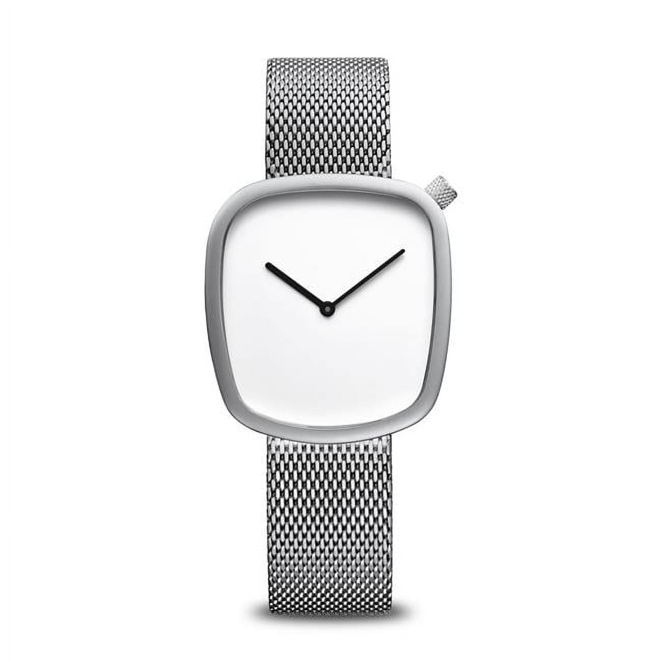 Picture of Bering 18034-004 Female Pebble Brushed Silver Mesh Watch
