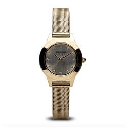 Picture of Bering 11125-334 Women Time Classic Milanese Mesh Watch&#44; Polished Gold