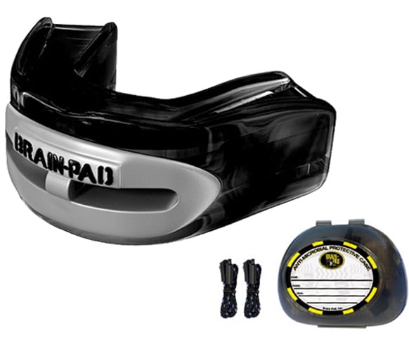 WPR-2004- Black-Gray Pro Plus Adult Mouth Guards, Black & Gray