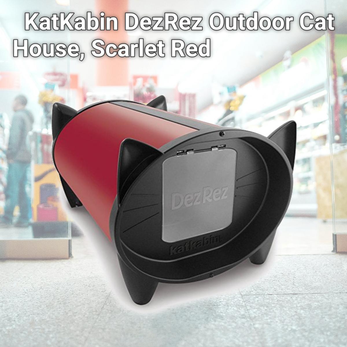 Picture of Brinsea Products KKZR KatKabin DezRez Outdoor Cat House, Scarlet Red