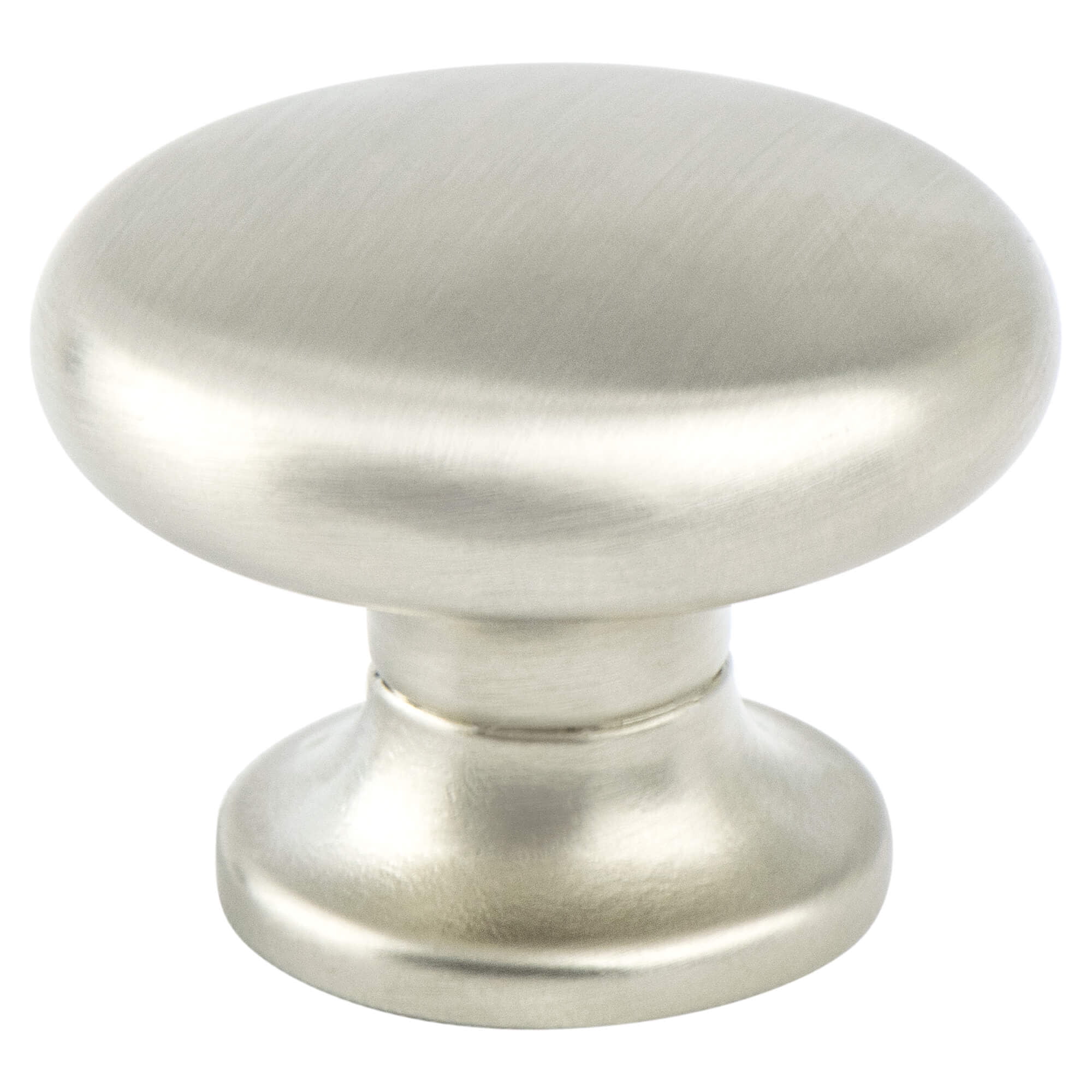 1.375 in. dia. Valencia Knob with Brushed Nickel