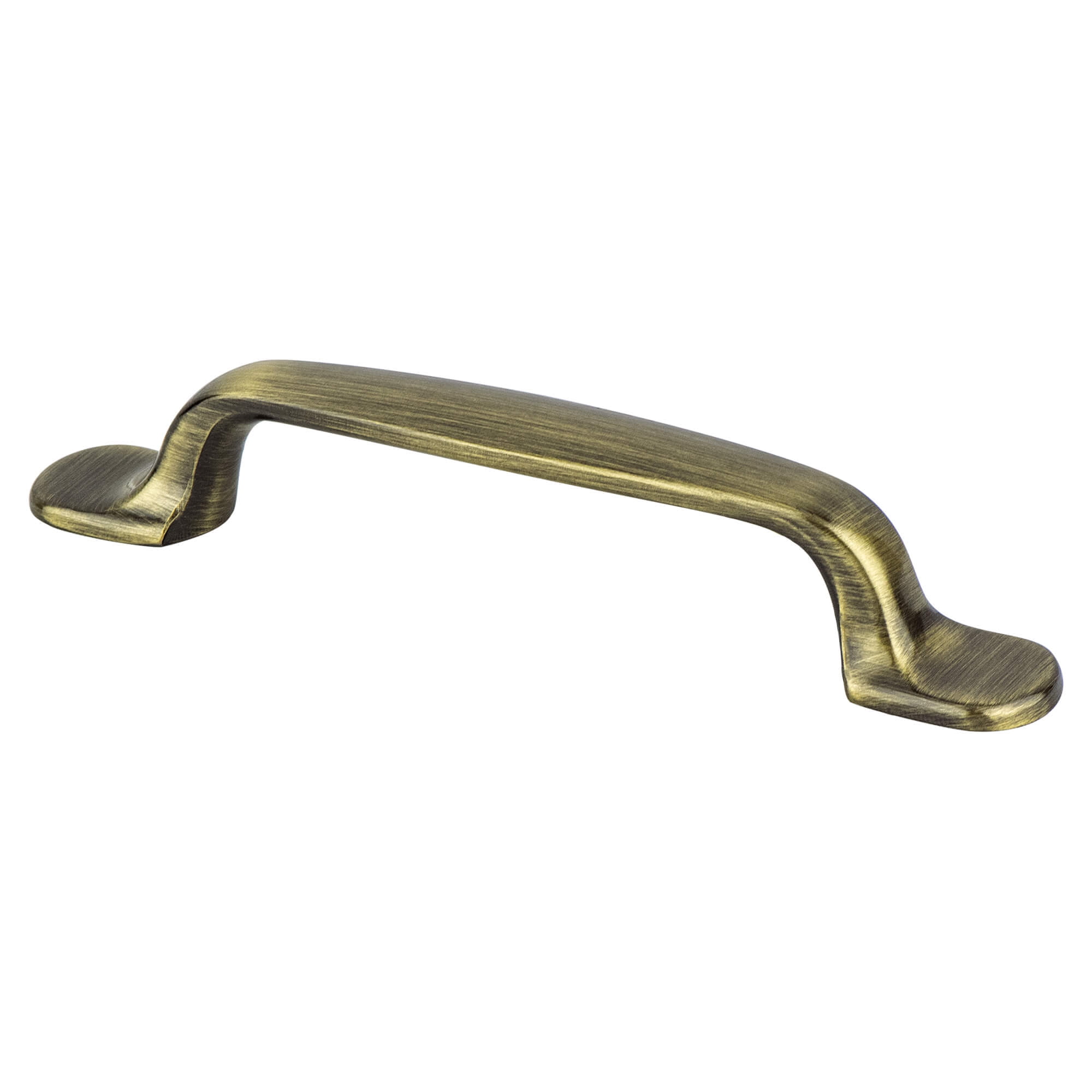 9721-1BAB-P 96 mm CC Euro Moderno Pull with Brushed Antique Brass