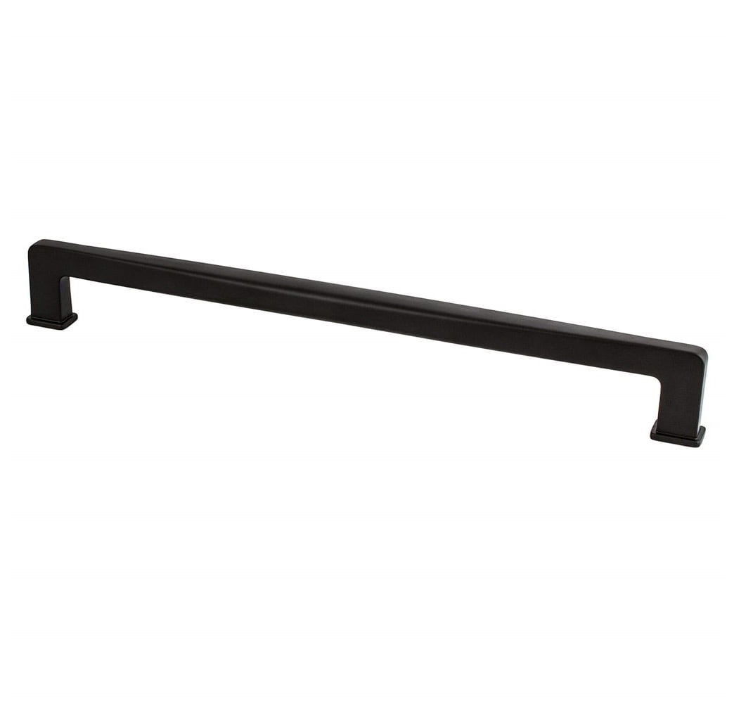 Berenson 1269-1055-P 12 in. CC Subtle Surge Appliance Pull with Matte Black