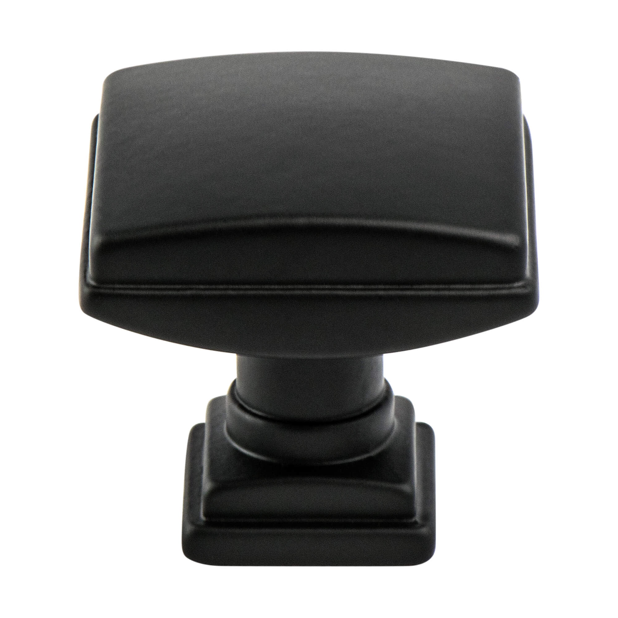 1.25 in. dia. Tailored Traditional Knob with Matte Black