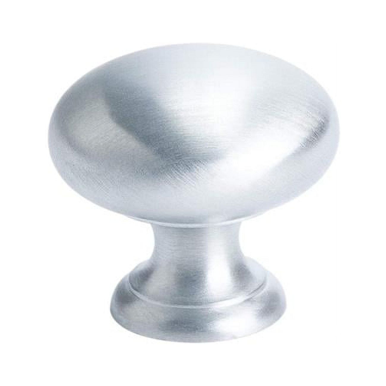 Plymouth Round Knob - Satin Chrome