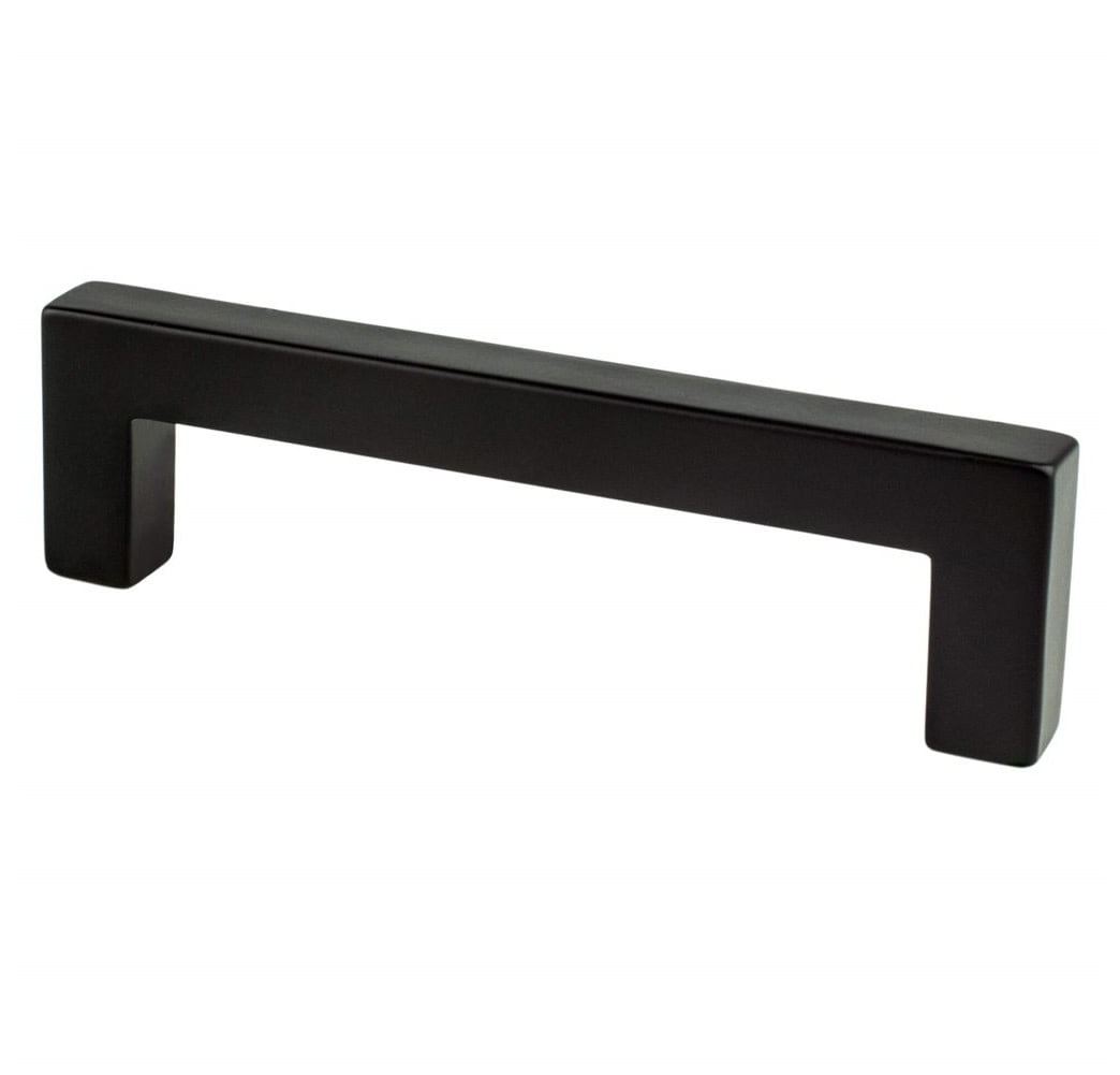 9011-4055-P 96 mm Contemporary Advantage One CC Matte Black Square Pull