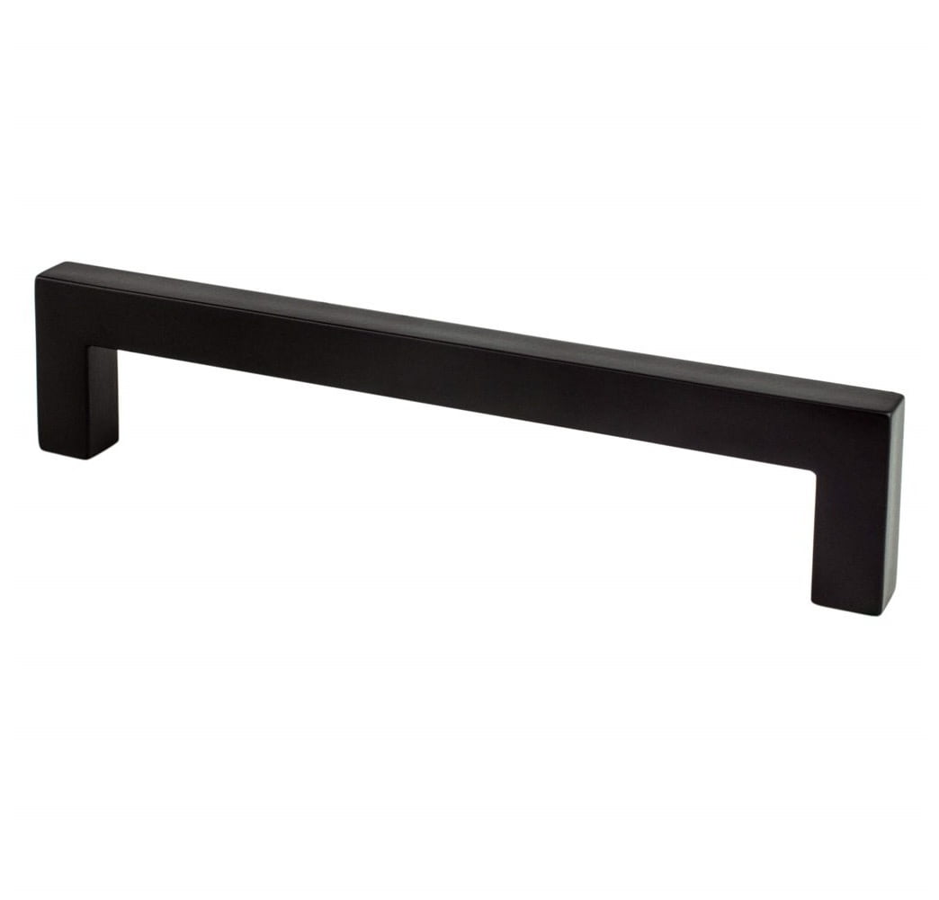 9014-4055-P 128 mm Contemporary Advantage One CC Square Pull Bars, Matte Black