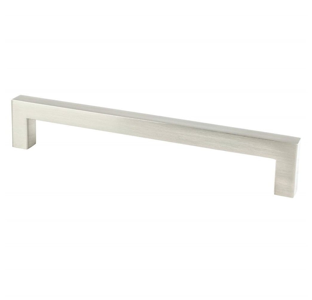 160 mm Contemporary Advantage Square Center to Center Handle Cabinet Pull, Brushed Nickel