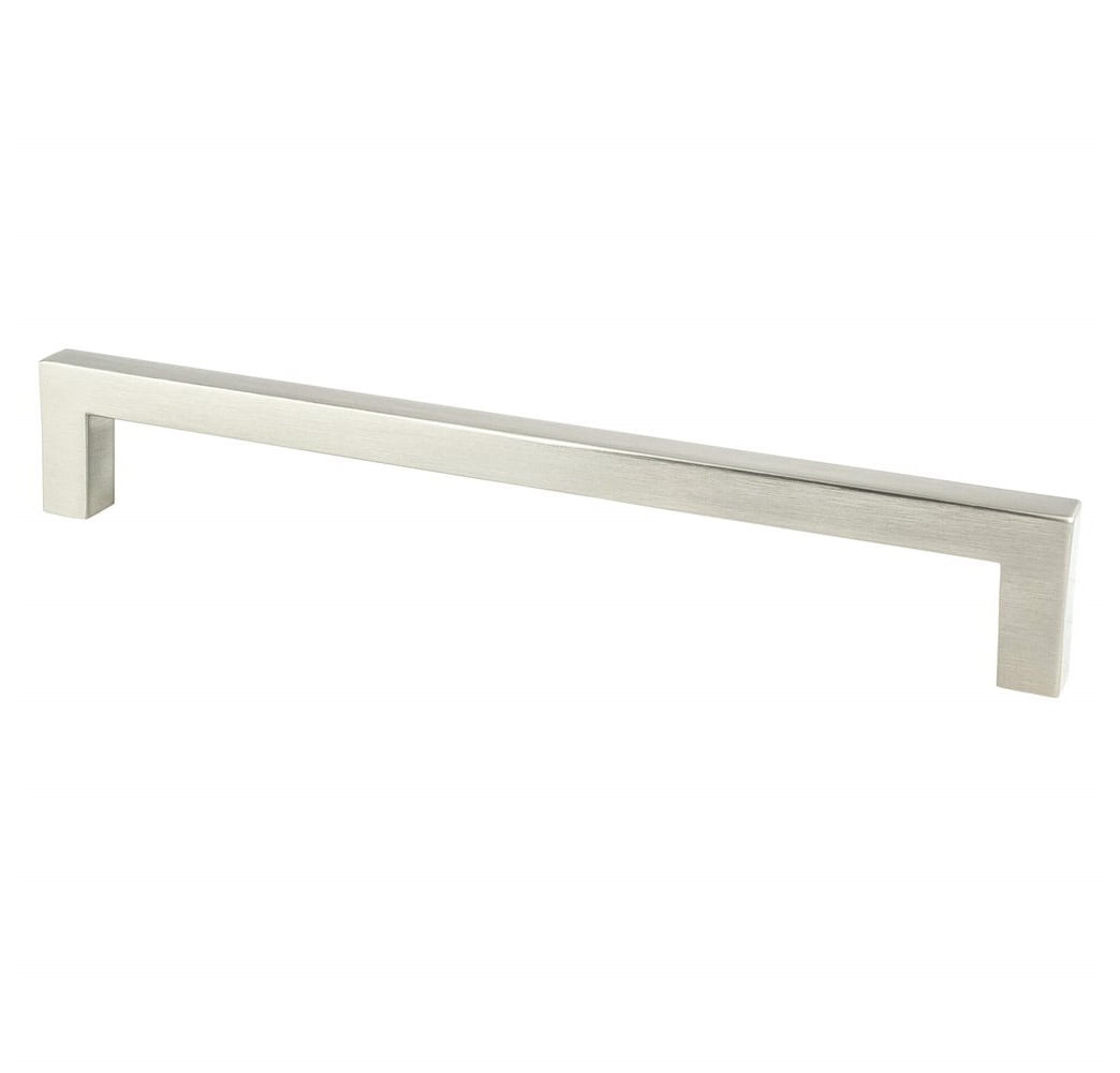 192 mm Center to Center Contemporary Advantage One Square Pull, Brushed Nickel