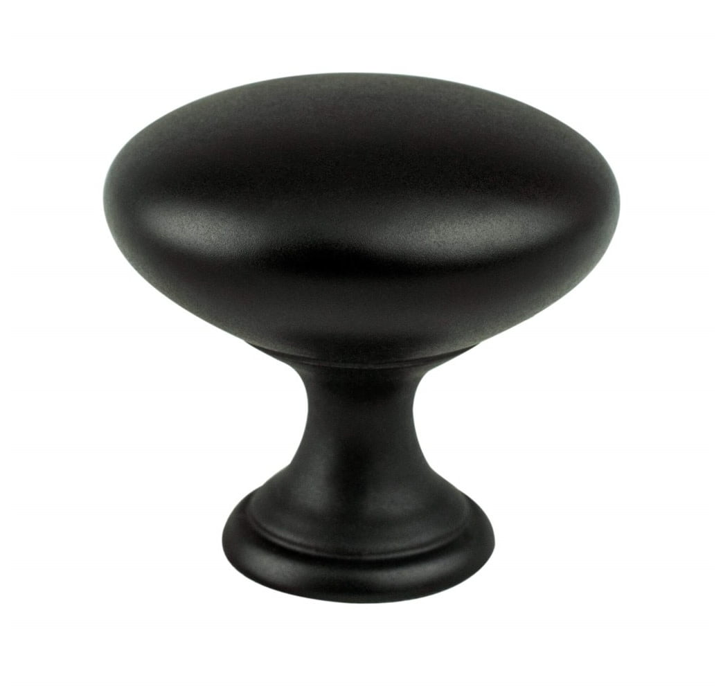Traditional Advantage One Matte Black Round Knob