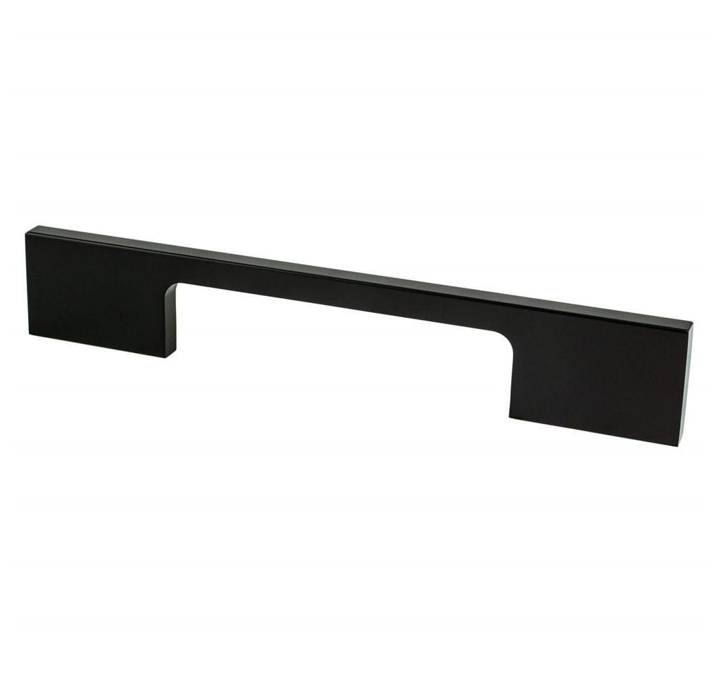 9024-4055-P 96 mm Contemporary Advantage Two CC Matte Black Rectangle Pull