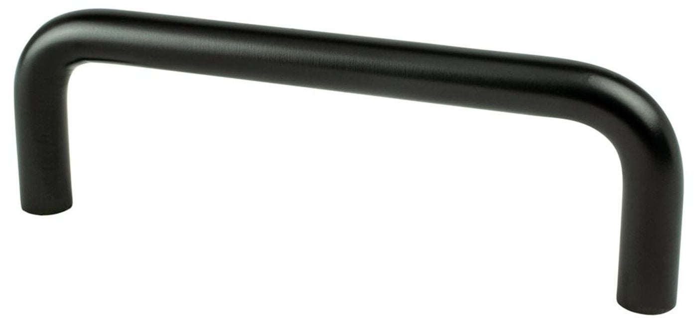 6128-2055-P 3.5 in. Advantage Wire Pulls CC Matte Black Steel Pull