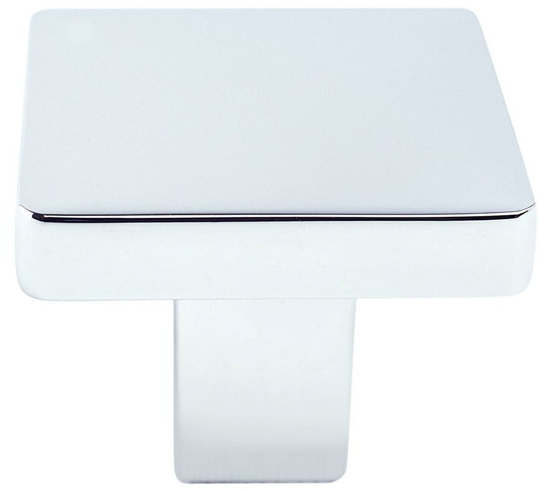 Contemporary Advantage One Square Knob, Polished Chrome
