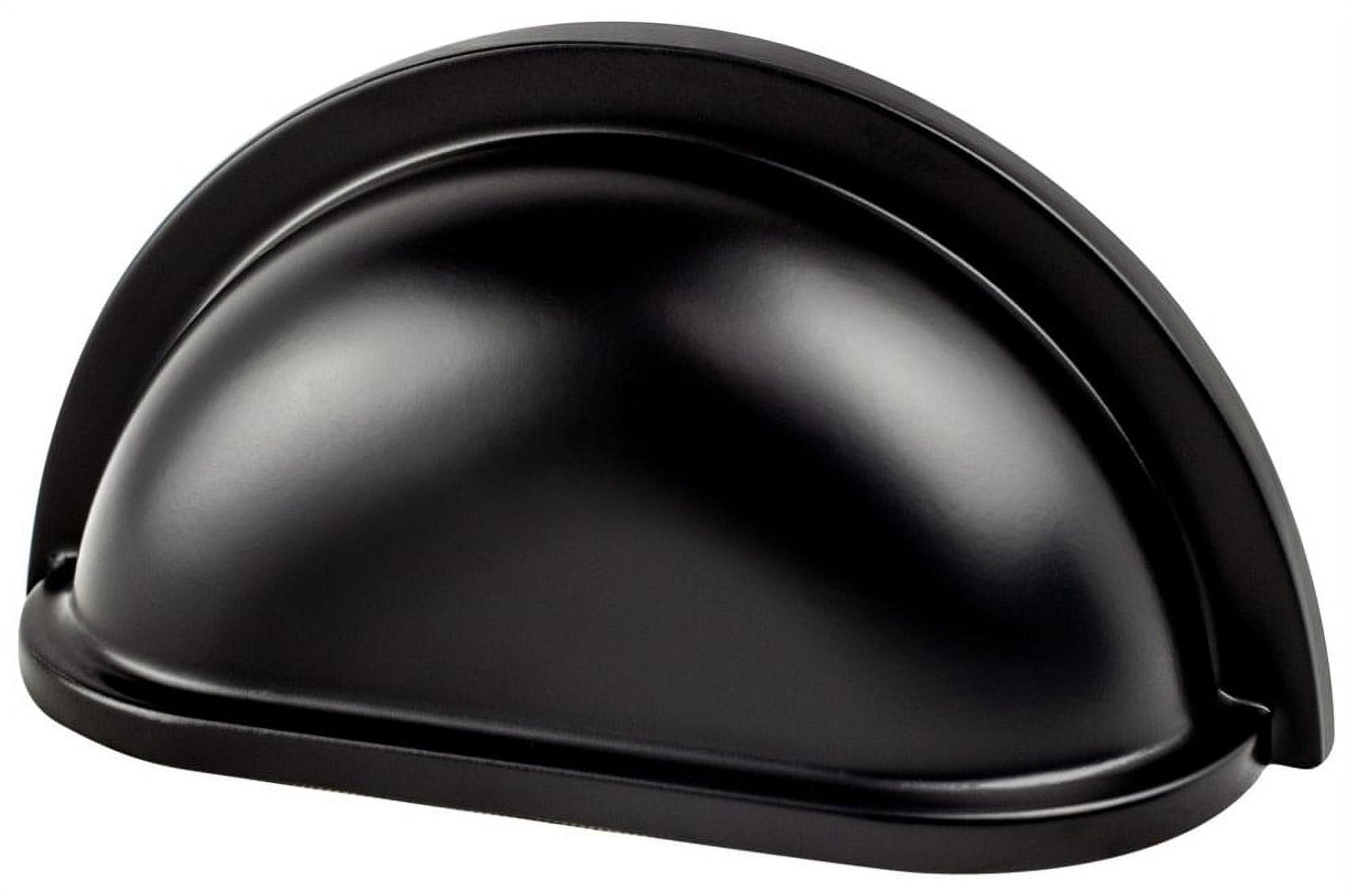 3 in. Traditional Advantage Three CC Matte Black Cup Pull