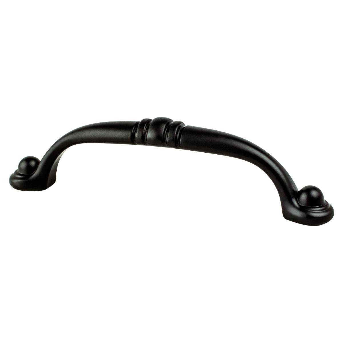 9195-1055-P 96 mm Traditional Advantage Three CC Matte Black Antique Pull