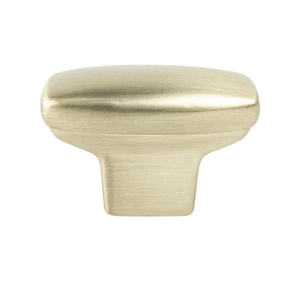 9184-10CZ-P Transitional Advantage One Champagne Rounded Rectangle Knob