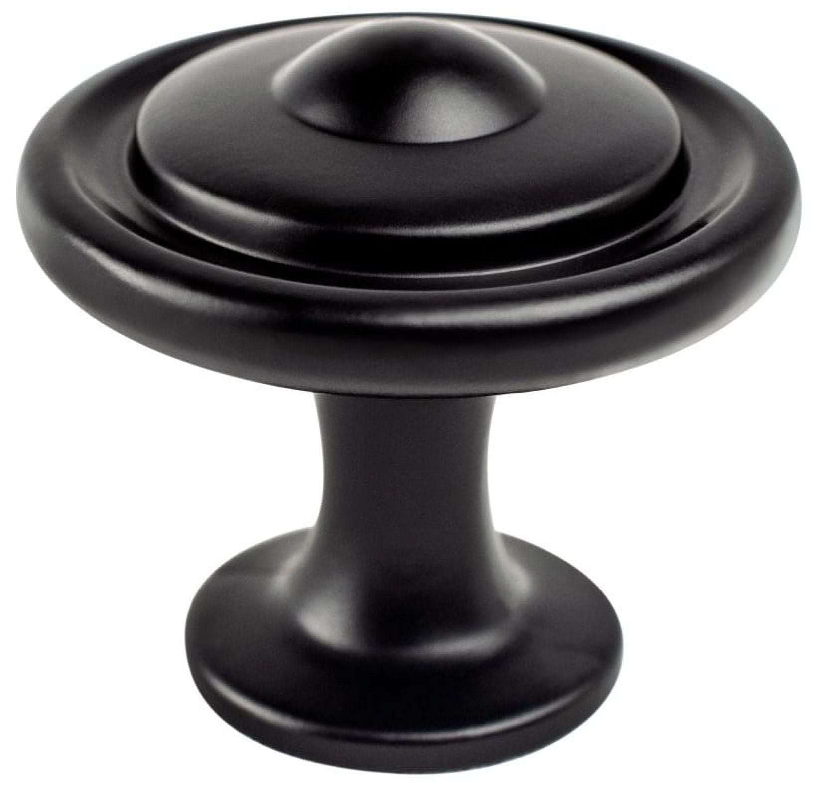 9170-1055-P Traditional Advantage Three Matte Black Button Knob