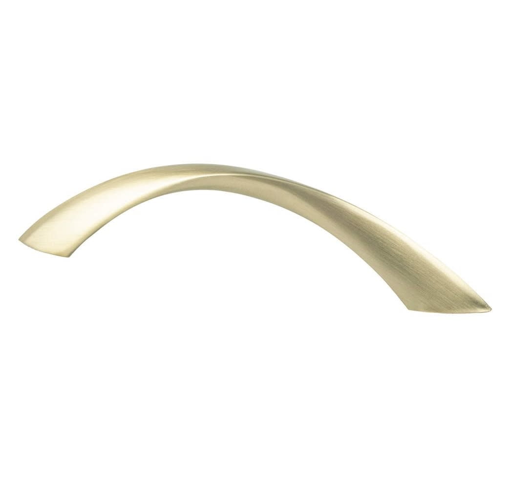 9128-10CZ-P 96 mm Contemporary Advantage Five CC Champagne Twisted Arch Pull