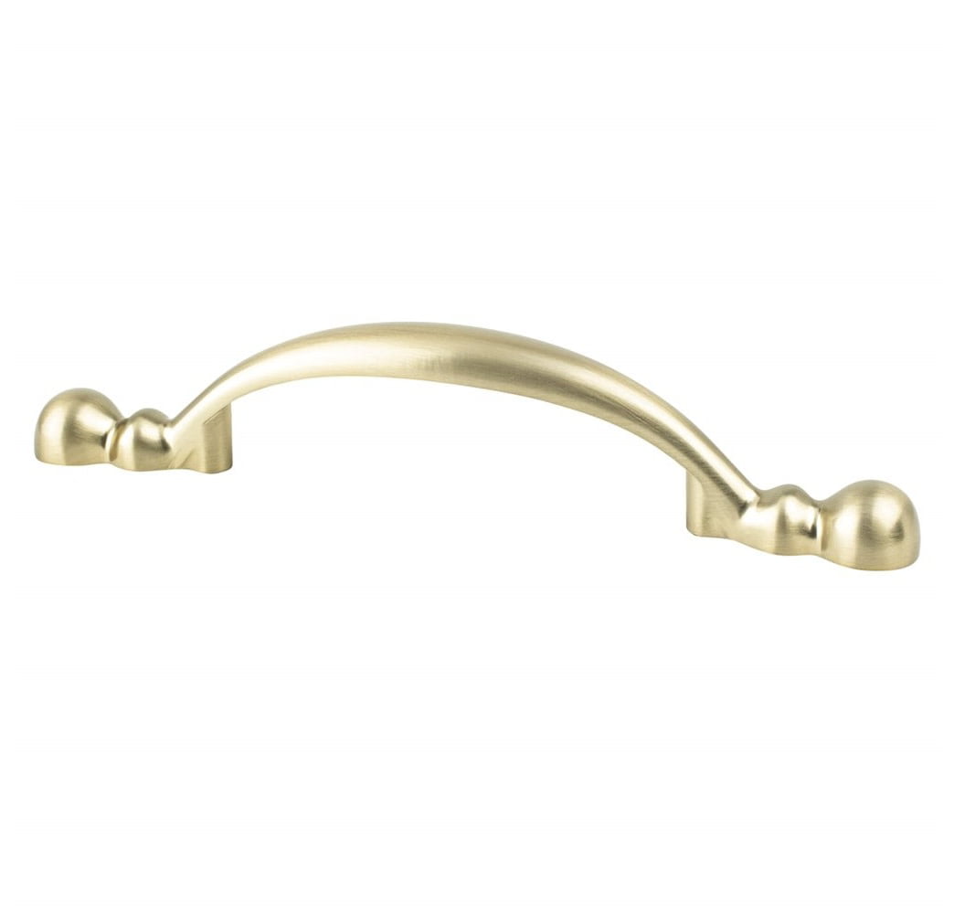 9135-10CZ-P 3 in. Traditional Advantage Four CC Champagne Rounded End Pull