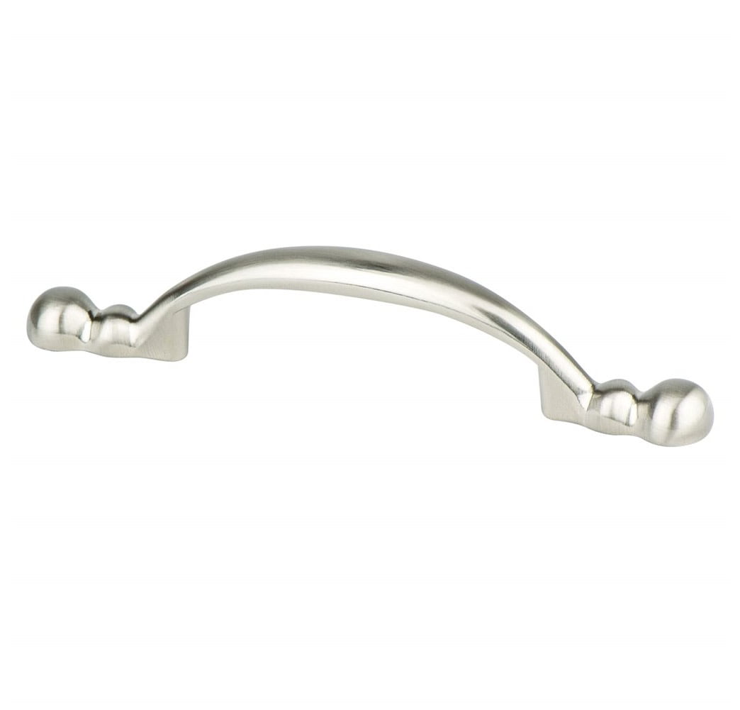 0924-1BPN-P 3 in. Traditional Advantage Four CC Brushed Nickel Rounded End Pull